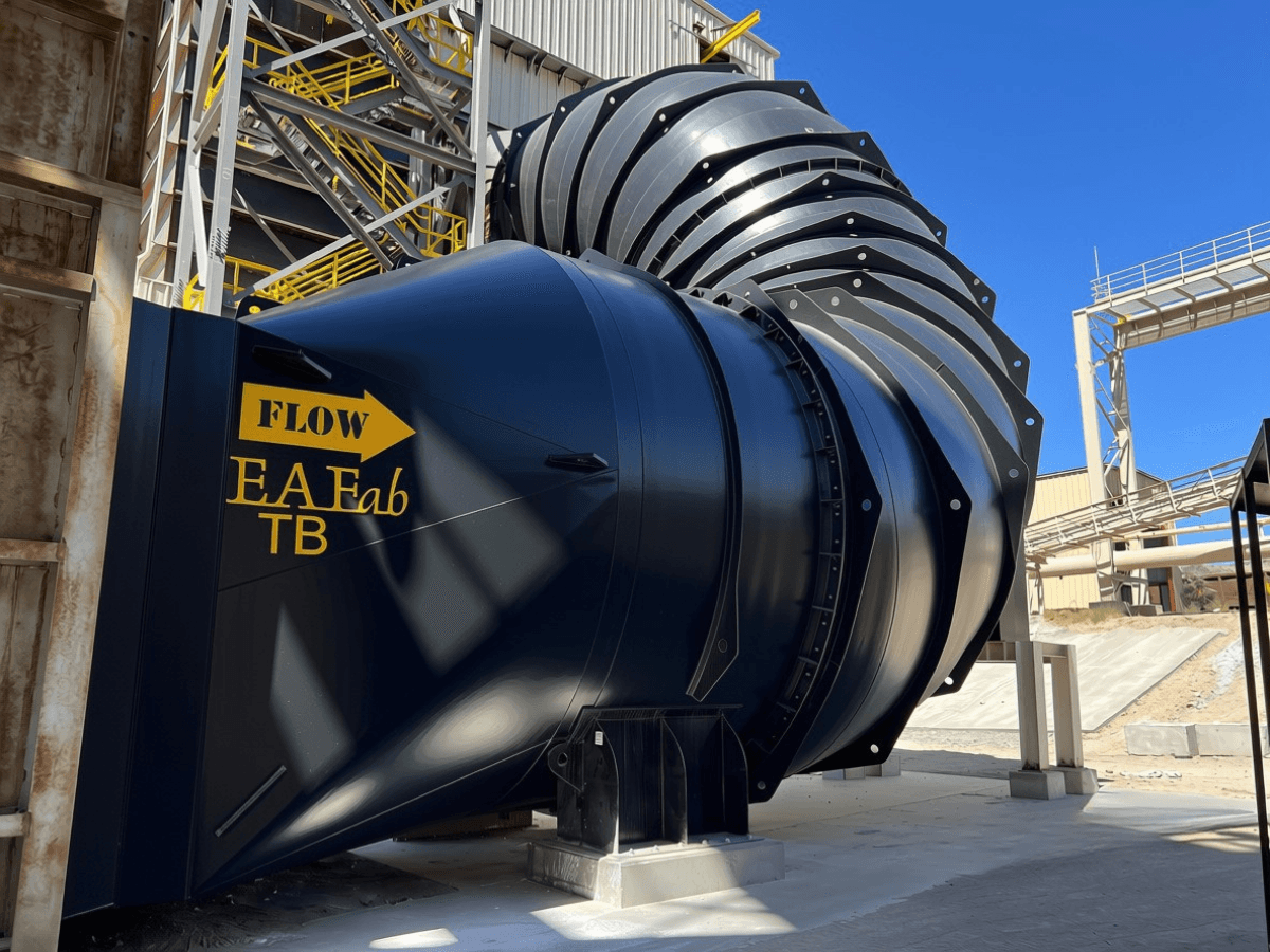 EAFab dry duct system, alternate view