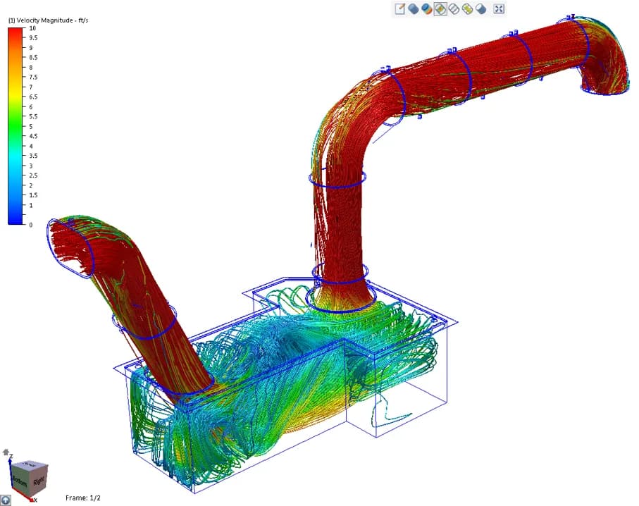 Off-gas flow analysis