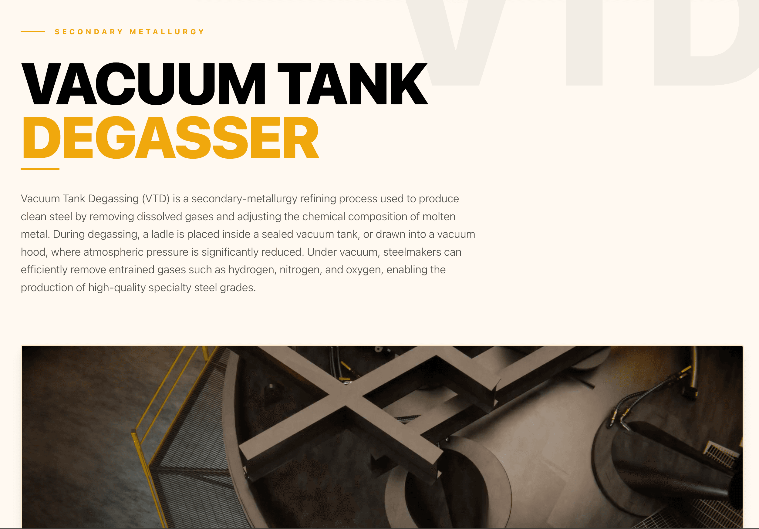 VACUUM TANK DEGASSER