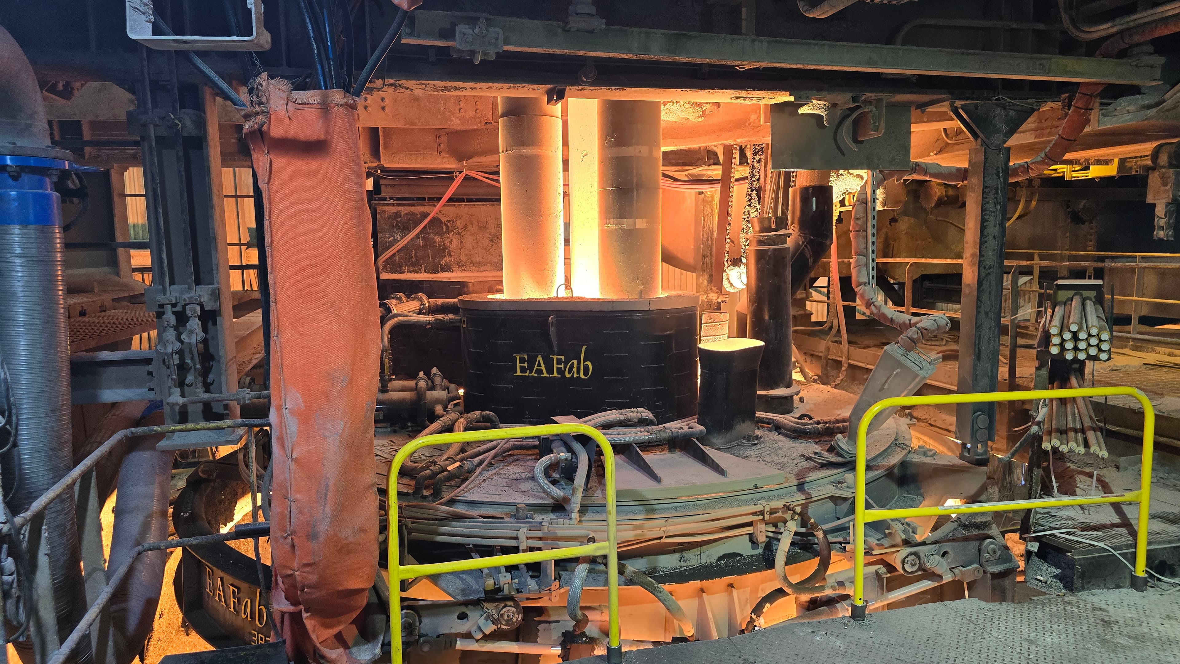 EAFab water-cooled LMF roof design