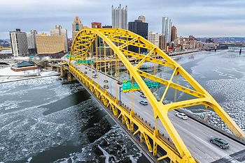 Pittsburgh, PA. Steel City, Bridges.