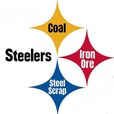 Meaning behind the hypocycloids in the Pittsburgh Steelers logo. 3 hypocycloids, popularly used to represent the core ingredients to manufacture steel: coal, iron ore, and steel scrap.