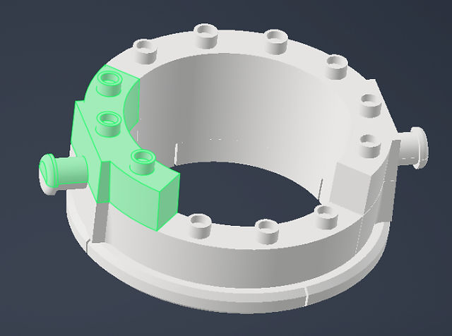EAFab's Original Gator-Mouth Ladle Metallurgical Furnace (LMF) Design - Building Brick Piece. EAFab Corporation, Steel Industry, Student Outreach, Students to Steel, Engineering, Fabrication, Real Solutions.