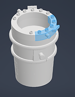 EAFab's Original Gator-Mouth Ladle Metallurgical Furnace (LMF) Design - Building Brick Piece. EAFab Corporation, Steel Industry, Student Outreach, Students to Steel, Engineering, Fabrication, Real Solutions.